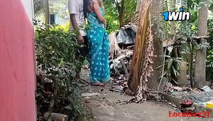 Girl Clining Garden husband come and sex Official Video By Localsex31